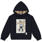 Girls Navy Blue Tracksuit, 1, hi-res